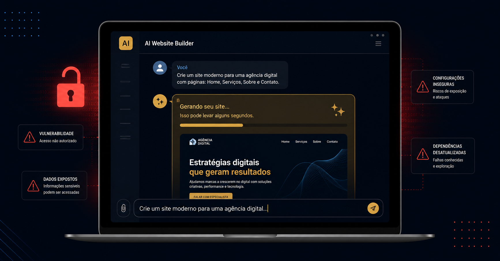 Vibe Coding e Segurança Por Que Criar Sites e Apps com IA Pode Expor Dados de Clientes