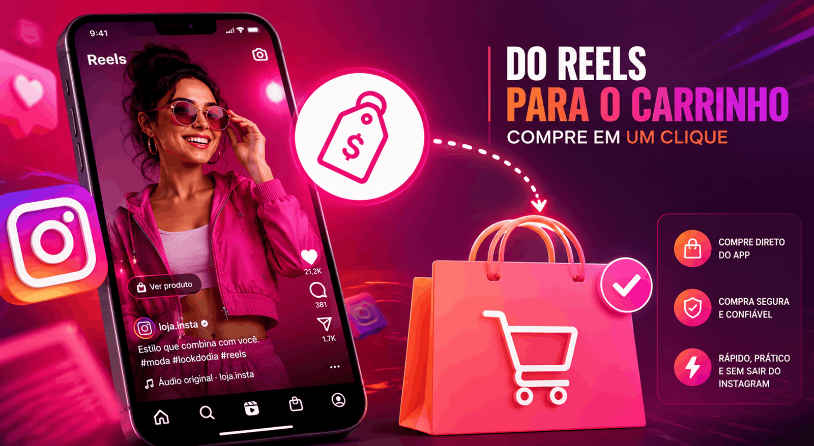 Instagram Libera Link de Afiliado Direto no Reels, Sem Comissão da Meta