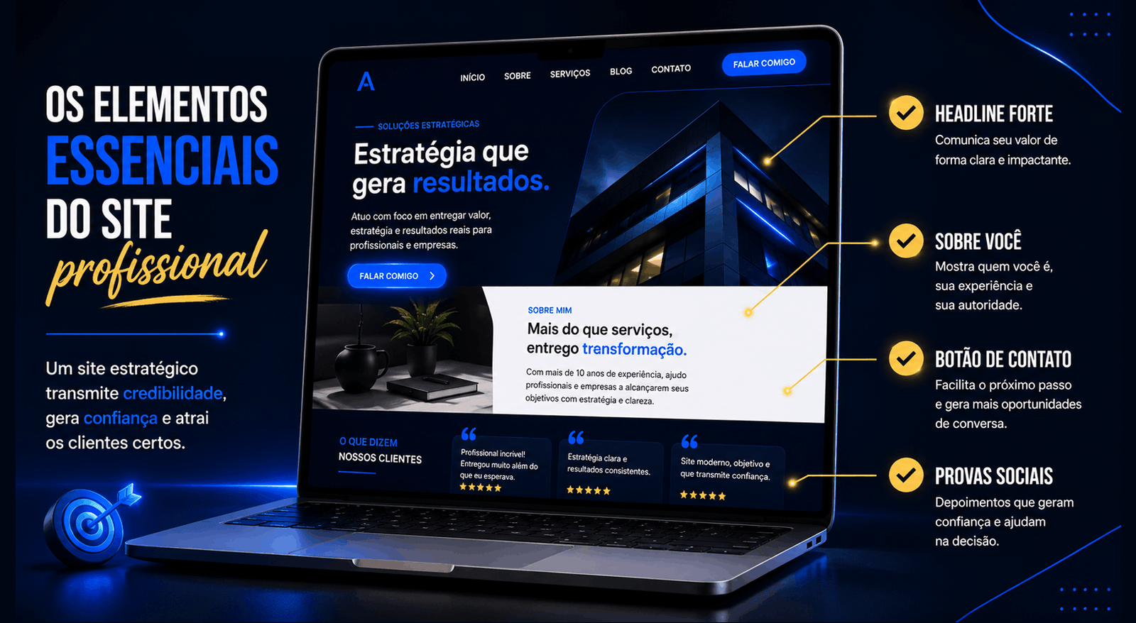 Site para profissional liberal o que precisa ter para atrair clientes de verdade