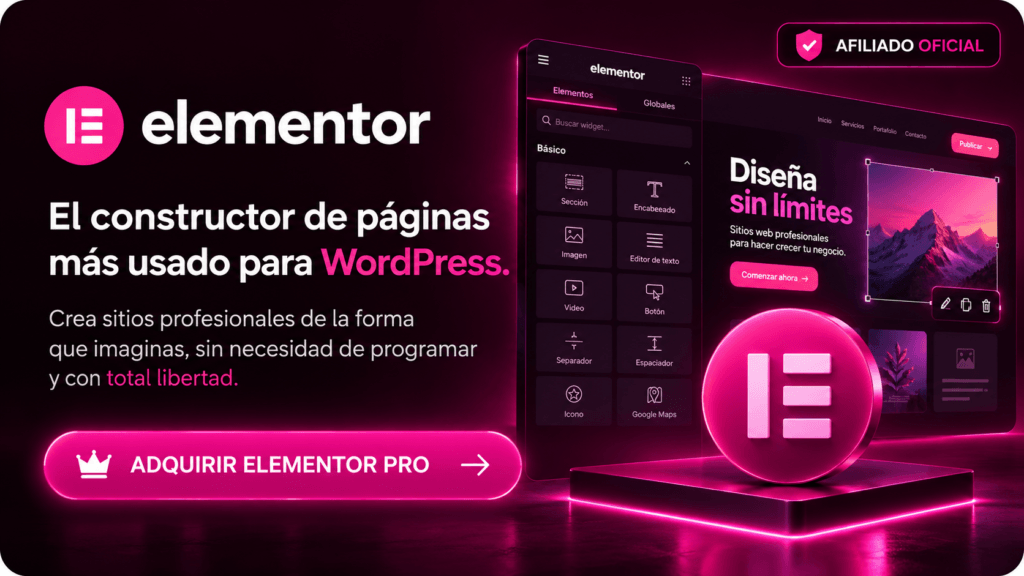 El constructor de páginas más usado para WordPress.