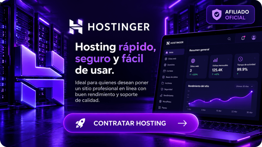 Hosting rápido, seguro y fácil de usar.