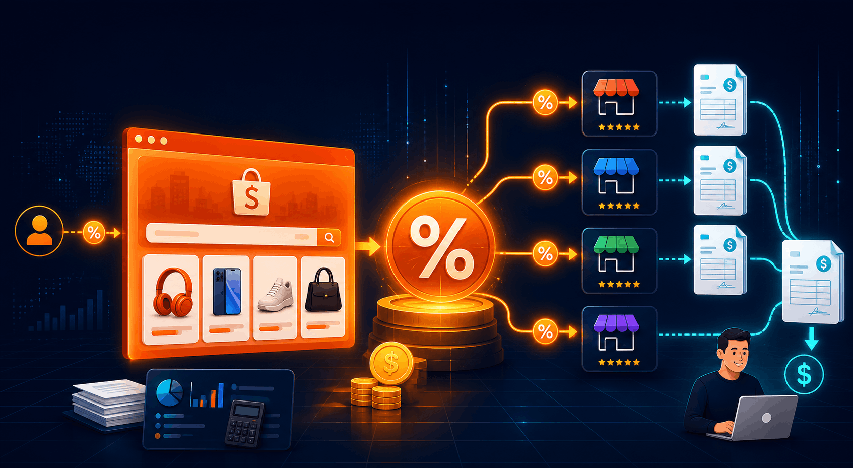 Comissão Extra Shopee e emissão de nota fiscal para vendedores